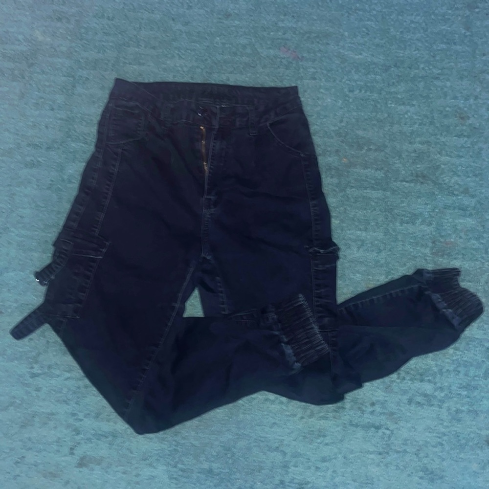 Off Black Cargo Pants